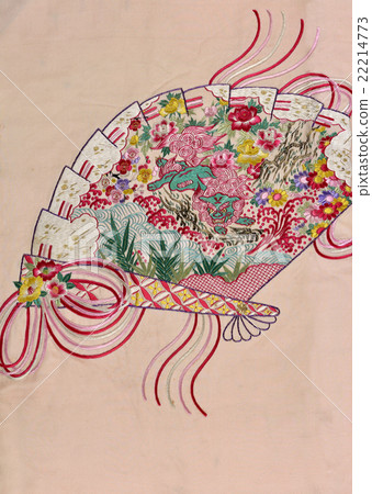 日式花紋面料老布條刺繡日式花紋 日式花紋面料老布條刺繡日式花紋 22214773
