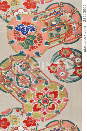 日本圖案真絲織物染色布日本圖案 22215902