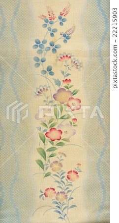 日本圖案真絲織物染色舊衣服花龜 22215903