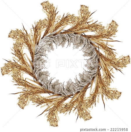 Watercolor cereal wreath 22215958