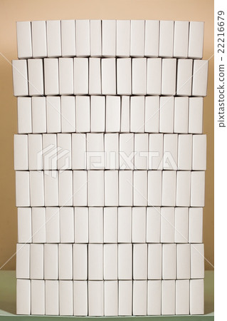Huge stack of white boxes. Huge stack of white boxes. 22216679
