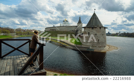Pskov. The Kremlin on Sunny spring day 22216988