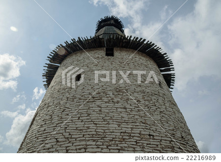 Pskov. tower of  Kremlin on the background  blue 22216989