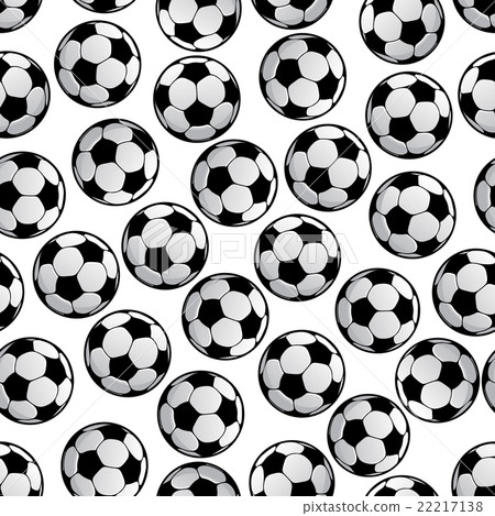 Football or soccer balls seamless pattern Football or soccer balls seamless pattern 22217138