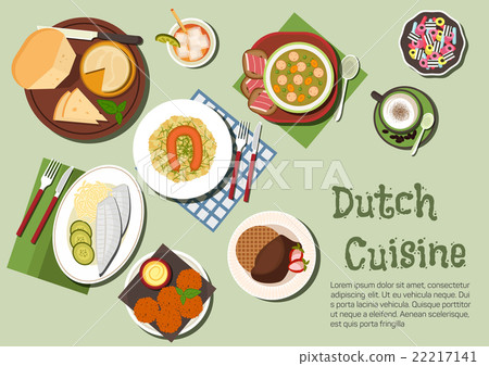 Nutritious dinner of native dutch cuisine icon Nutritious dinner of native dutch cuisine icon 22217141