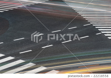 Shibuya (Scrambled intersection) Long time exposure 22218558