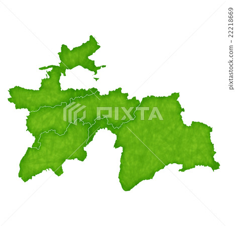 塔吉克斯坦地圖國家圖標 塔吉克斯坦地圖國家圖標 22218669