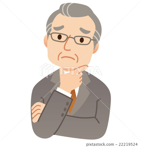 Suffering male elderly business 22219524
