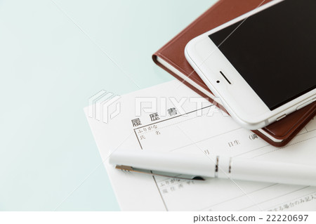 Resume, smartphone and notebook 22220697