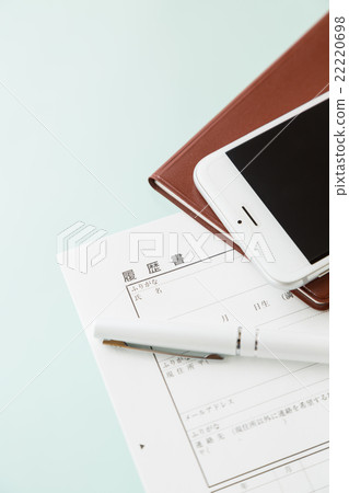 Resume, smartphone and notebook 22220698