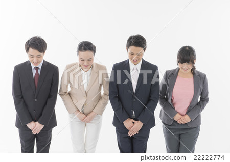 一個男人和一個女人穿著西裝來感謝 一個男人和一個女人穿著西裝來感謝 22222774