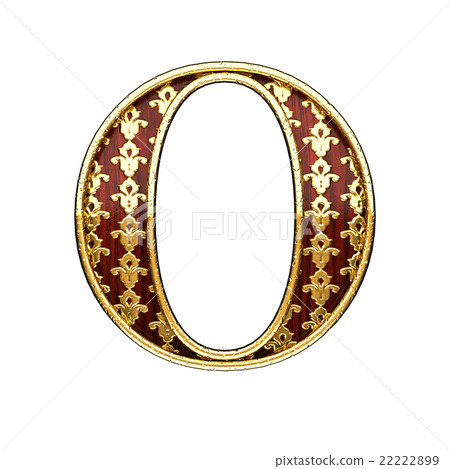 o golden letter 3d illustration 22222899
