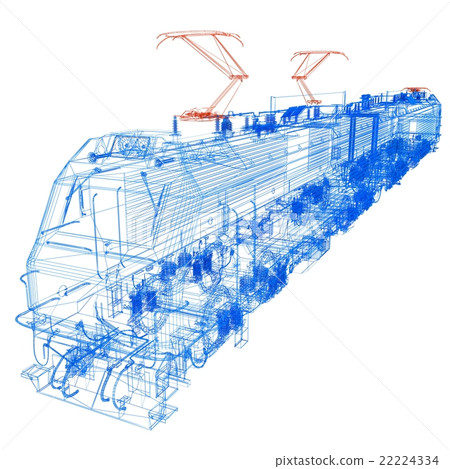 train.3D illustration - Stock Illustration [22224334] - PIXTA