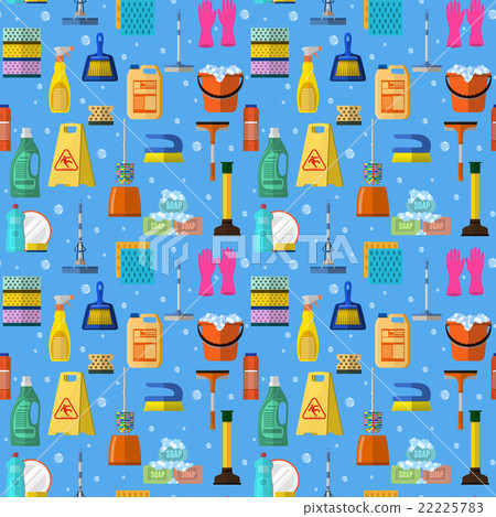Cleaning seamless pattern  22225783