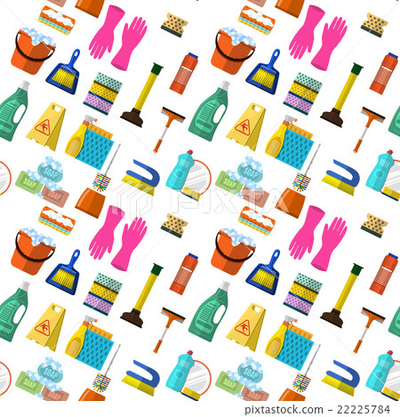 Cleaning seamless pattern  22225784