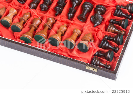 Vintage Chess Pieces in a Box 22225913