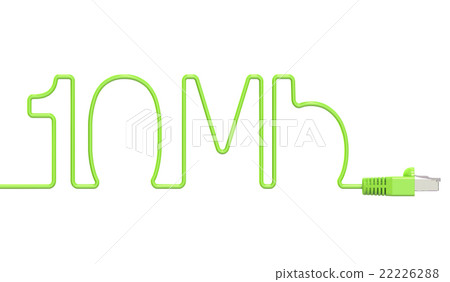 10 Mbps internet concept, computer network  22226288