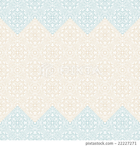 Seamless border vector ornate in Eastern style - Stock Illustration ...