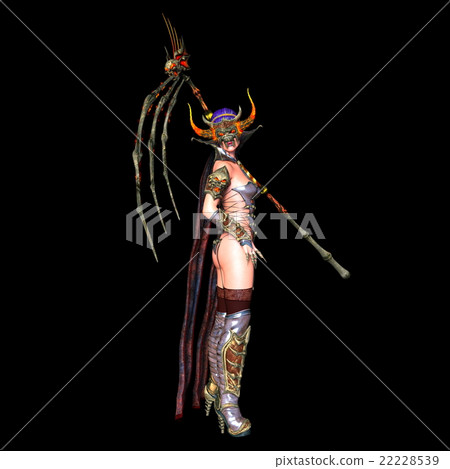 A woman of monster mask A woman of monster mask 22228539