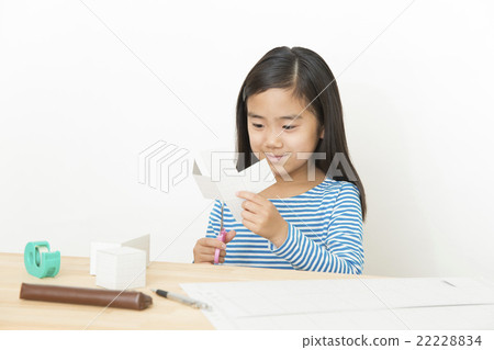 Girls working on girls girls elementary school mathematics 22228834