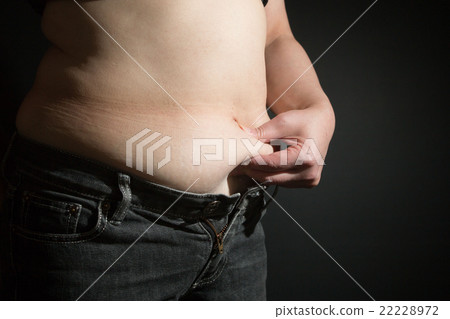 女人新陳代謝腹部肉 22228972