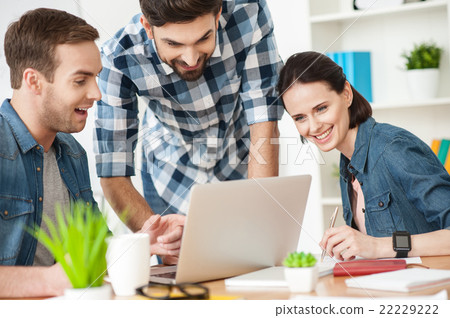 Friendly business partners are creating new Friendly business partners are creating new 22229222