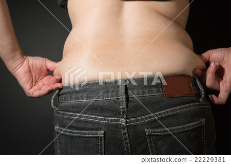 女人新陳代謝胃腰部腰部 22229381