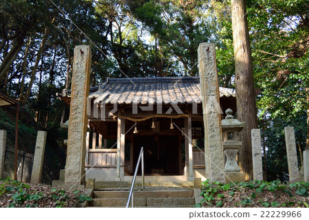 Fukuoka prefecture Miyawako shrine entrance of Takehara Suwa shrine Fukuoka prefecture Miyawako shrine entrance of Takehara Suwa shrine 22229966