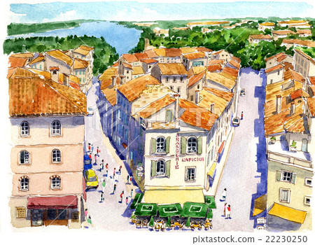 Arles city seen from the bullring 22230250