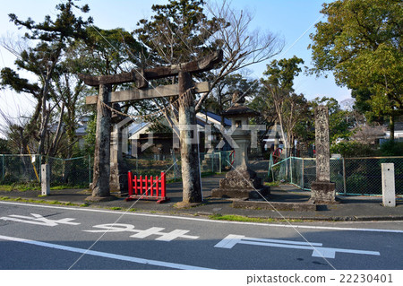 宮若市的若宮八幡宮入口 宮若市的若宮八幡宮入口 22230401
