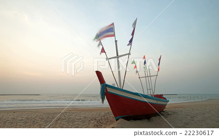 fishing boat on the beach 22230617