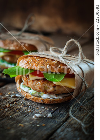 Homemade Traditional Hamburgers Pork Vegetables Homemade Traditional Hamburgers Pork Vegetables 22230693