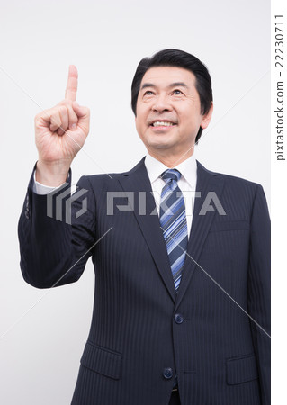 Middle businessman (pointing finger) Middle businessman (pointing finger) 22230711