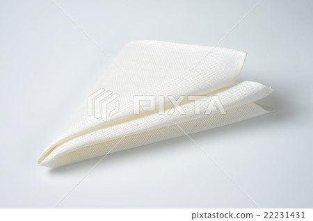 folded white napkin 22231431