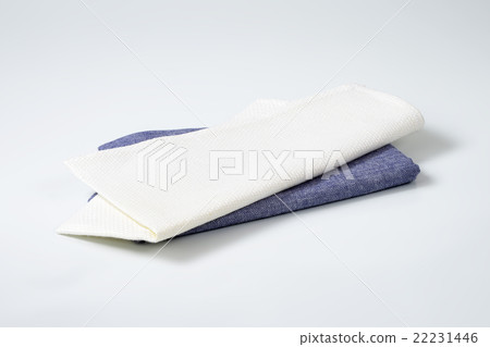 two folded napkins or place mats 22231446