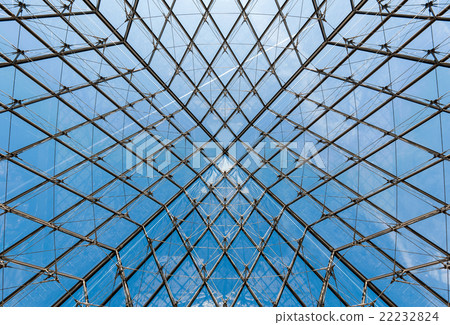 Geometric Shapes of the Louvre Museum Pyramid 22232824