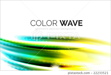 Blurred vector wave design elements Blurred vector wave design elements 22233521