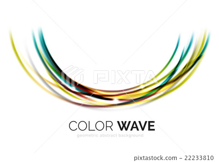 Abstract color wave design element Abstract color wave design element 22233810