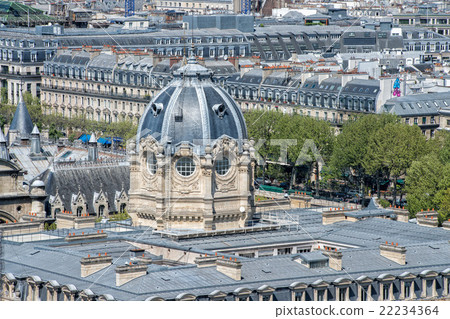 paris roofs and building cityview 22234364
