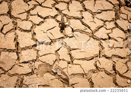 Cracked dry land without water Cracked dry land without water 22235651