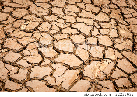 Cracked dry land without water 22235652