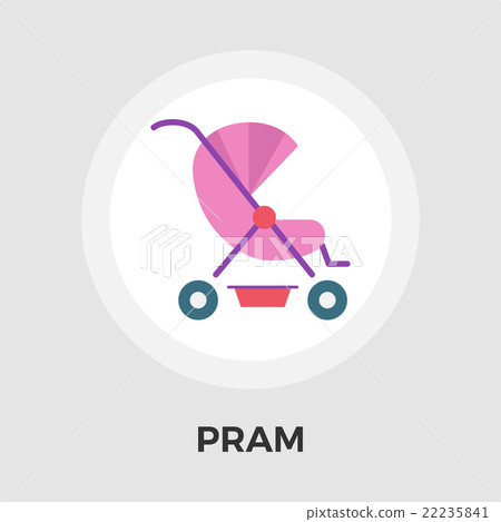 Pram vector flat icon Pram vector flat icon 22235841