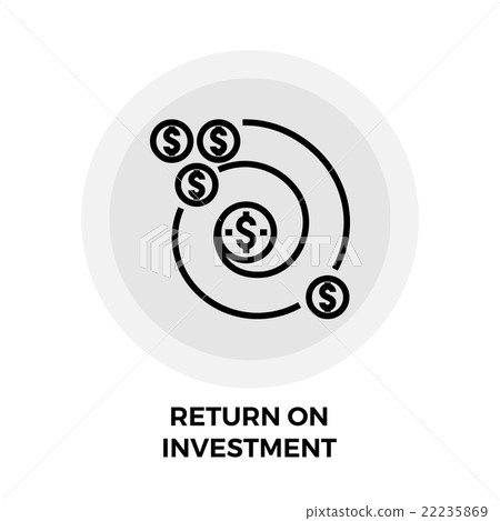 Return on Investment Line Icon - Stock Illustration [22235869] - PIXTA