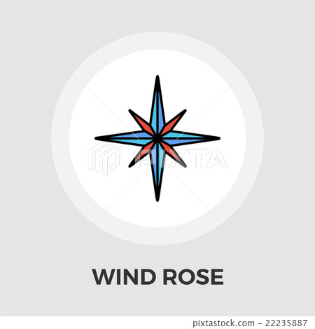 Wind rose vector flat icon - Stock Illustration [22235887] - PIXTA