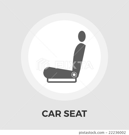 Car seat flat icon - Stock Illustration [22236002] - PIXTA