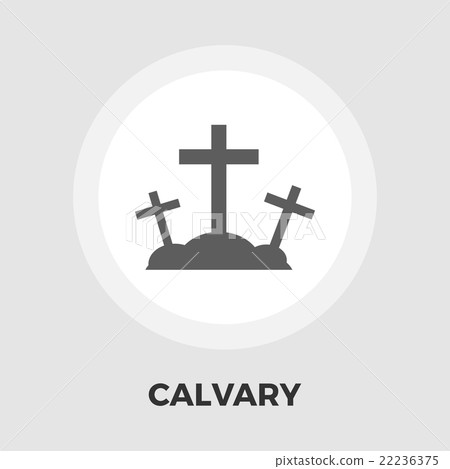 Calvary flat icon - Stock Illustration [22236375] - PIXTA