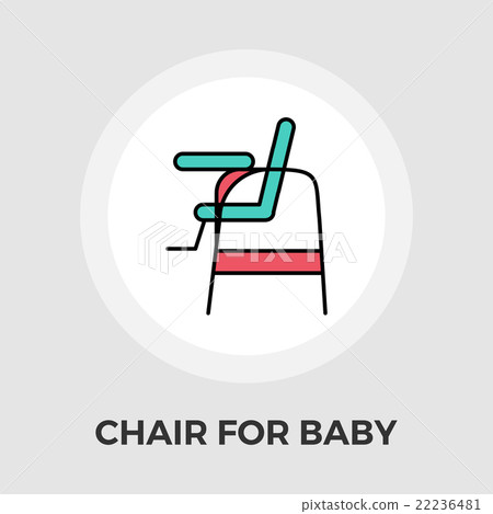 Chair for baby Vector Flat Icon Chair for baby Vector Flat Icon 22236481