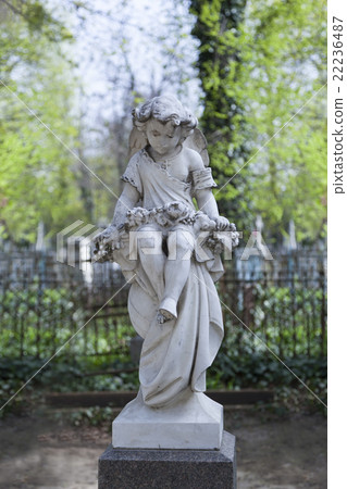 Angel and cross monument 22236487