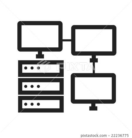 Server Connections-插圖素材 [22236775] - PIXTA圖庫