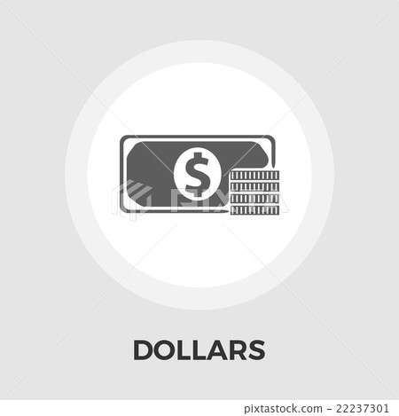 Dollar flat Icon Dollar flat Icon 22237301